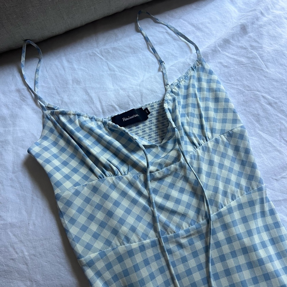 [SOLD] Realisation Par Elsa Dress in Blue Gingham